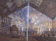 Claude Monet Gare Saint-Lazare (nn02) Sweden oil painting artist